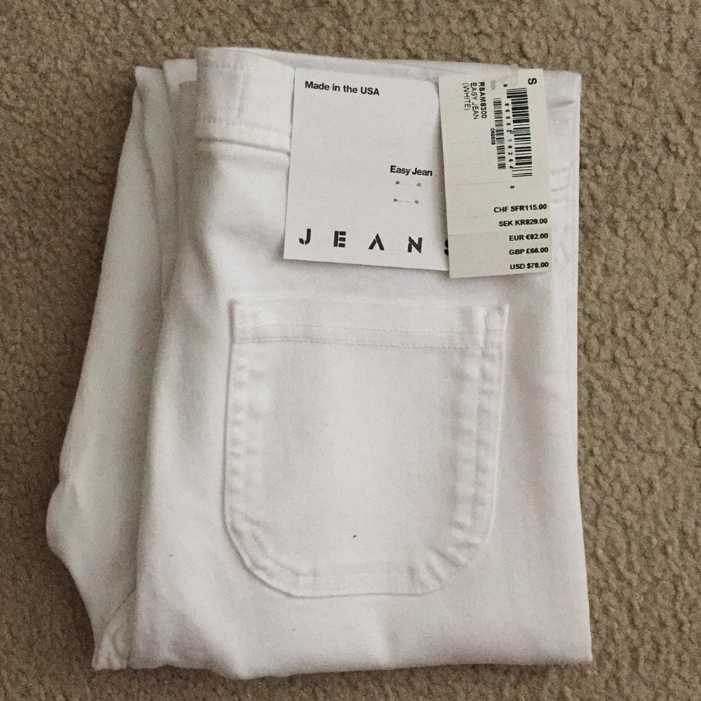 American Apparently NWT White Easy Jeans Size S